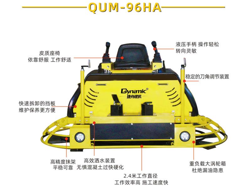 液壓駕駛型抹光機QUM-96HA